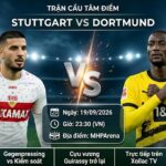 Hình ảnh nhận định, soi kèo trận đấu tâm điểm giữa Stuttgart vs Borussia Dortmund vòng 4 Bundesliga 2026/27 cùng Xoilac TV.